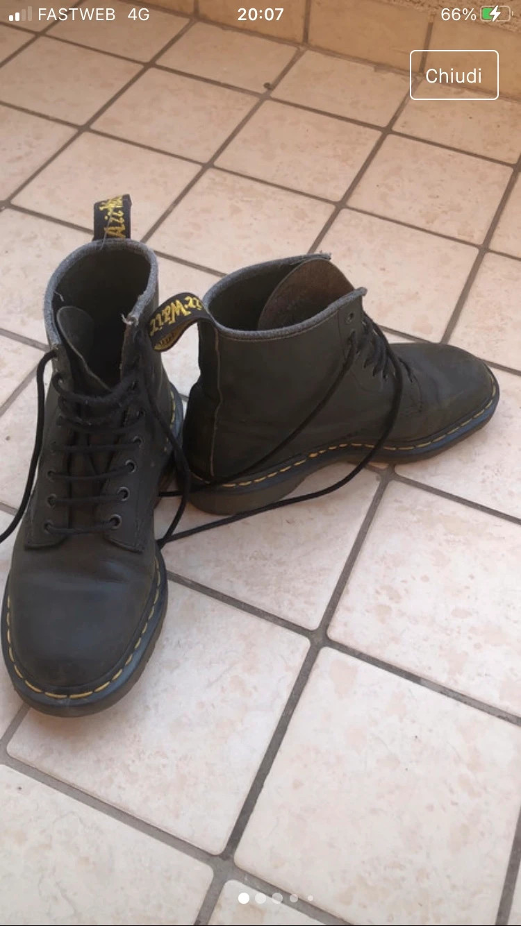 Anfibi Dr. Martens originali cole verde bottiglia Vinted
