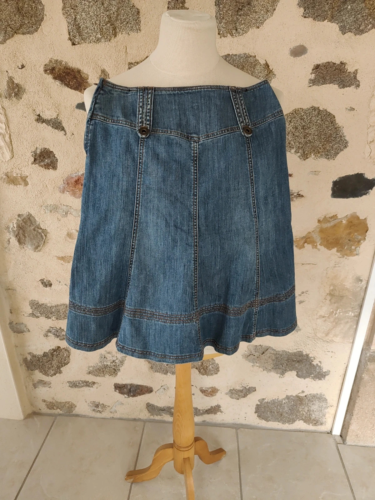 Jupe en jean Camaieu Vinted