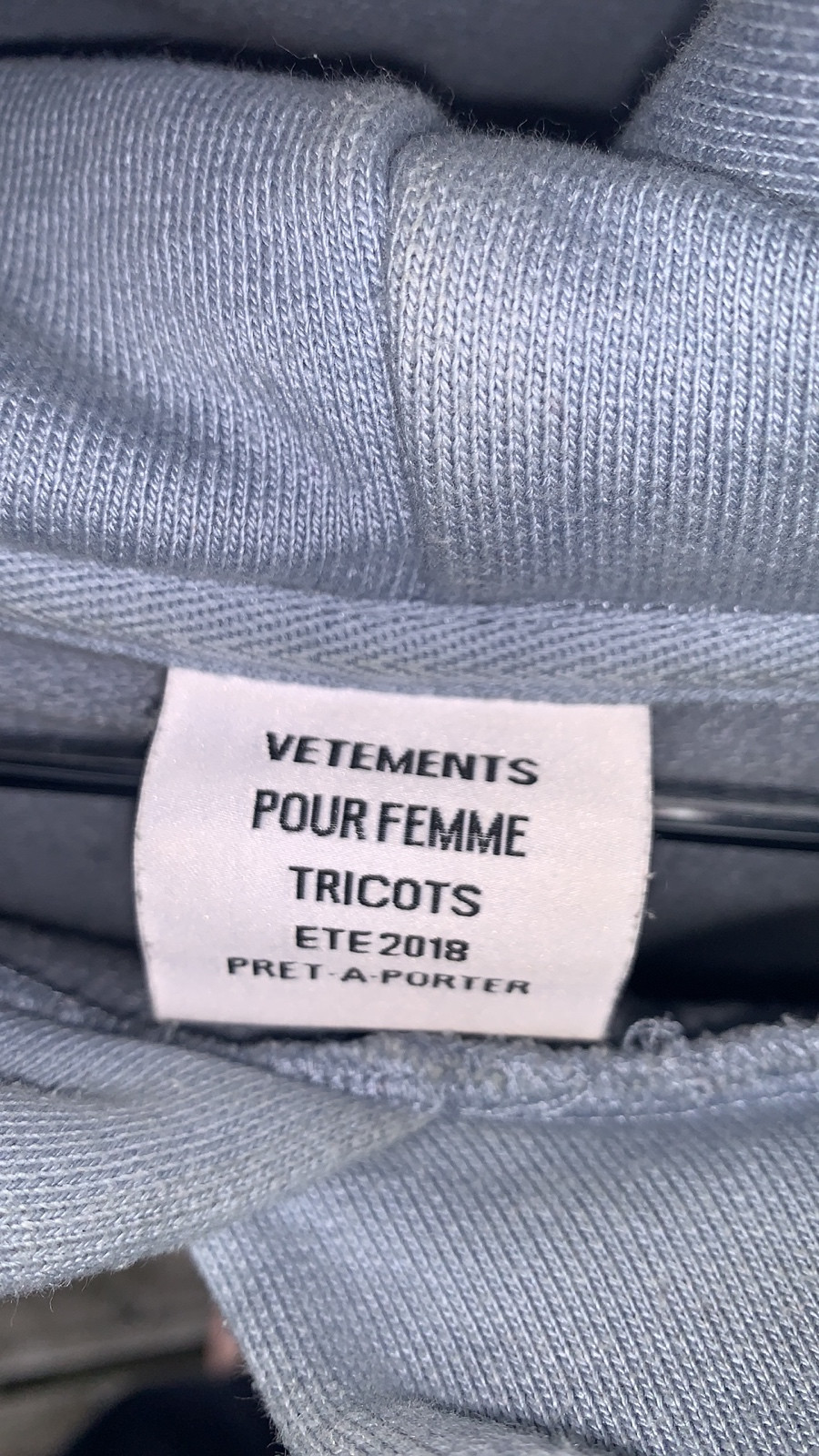 Vetements die clearance regionalbahn hoodie