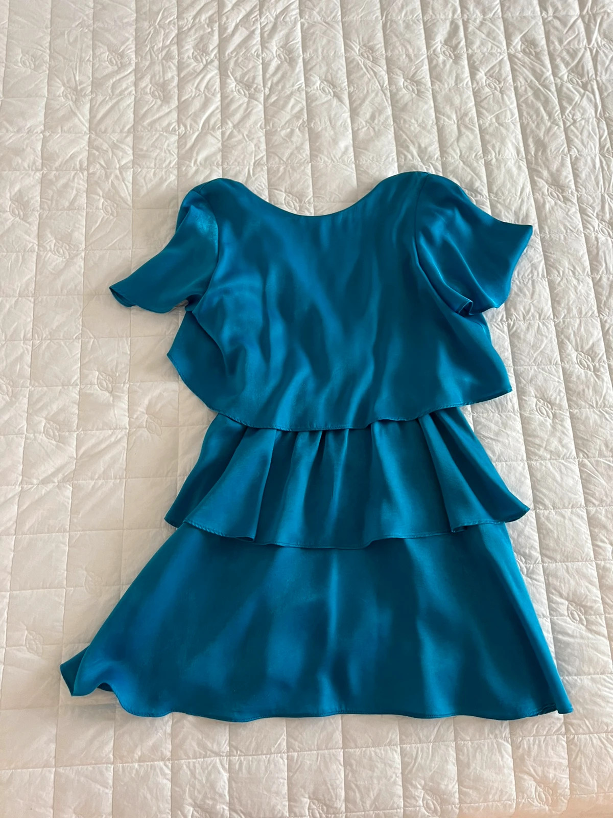 Vestito azzurro sale corto zara