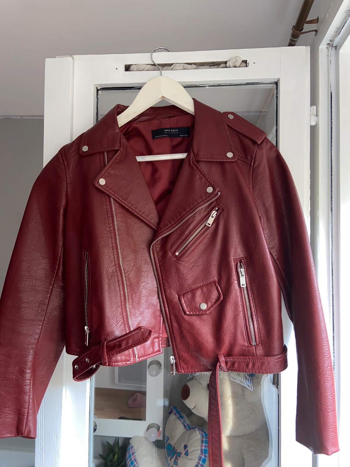 Veste bordeaux femme discount zara