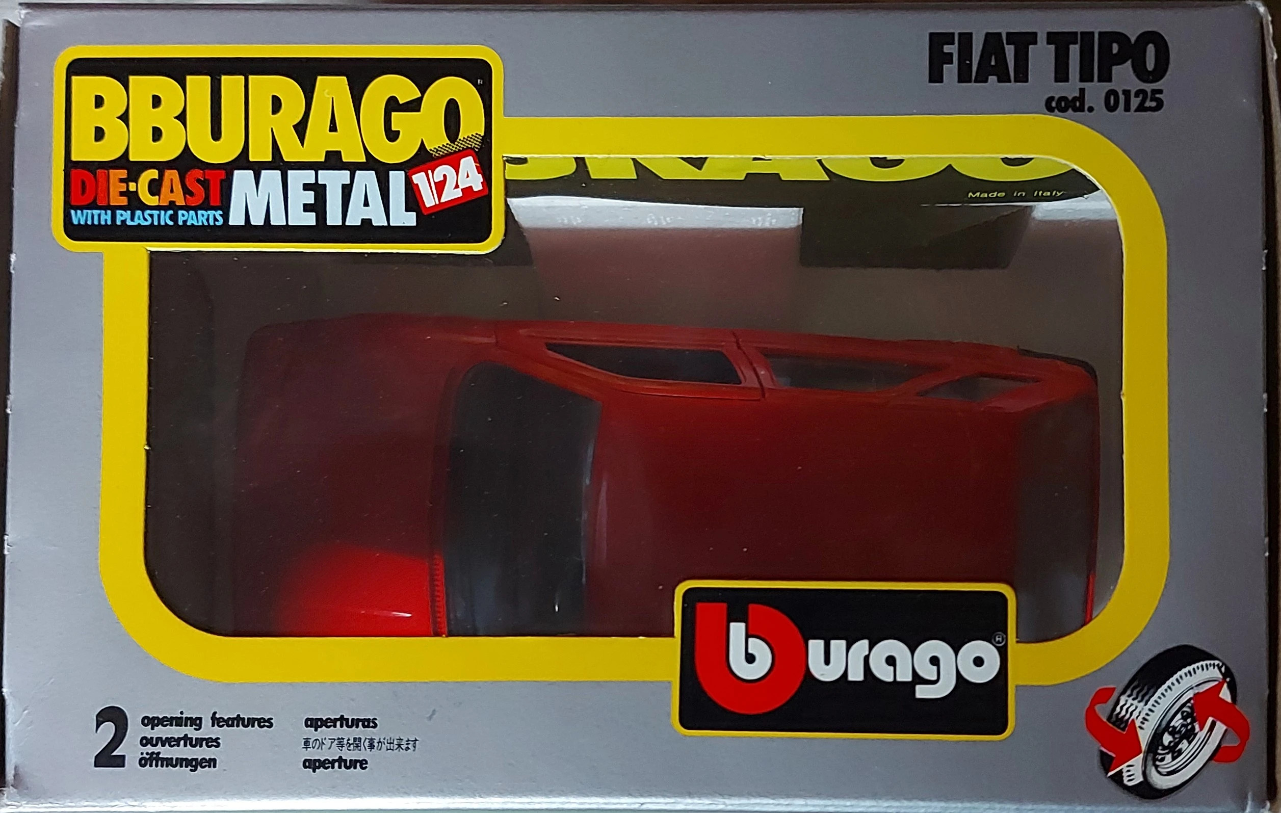 BBURAGO BURAGO FIAT TYPE ART. 0125 1:24 VINTAGE MADE IN ITALY