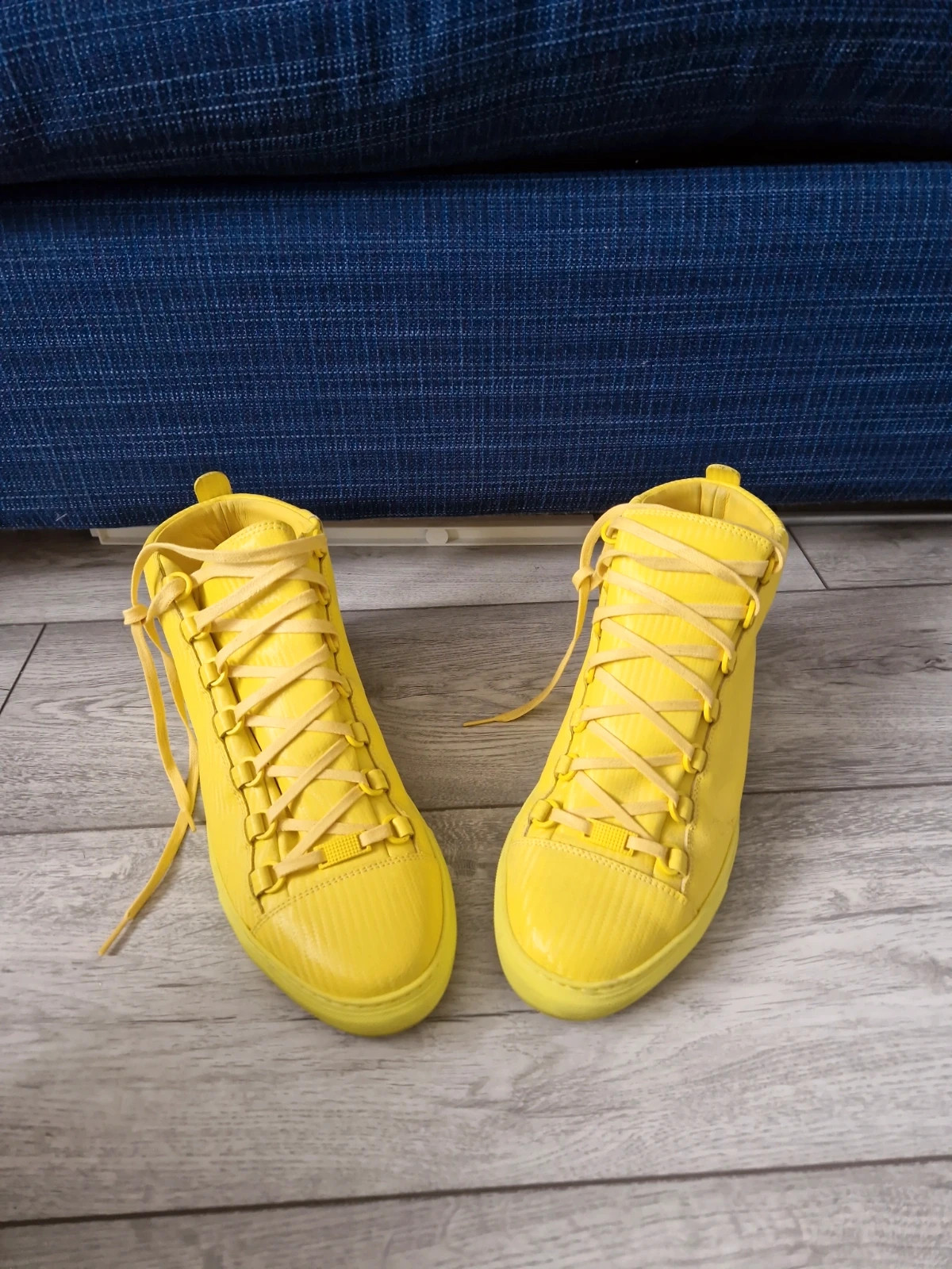 Mens Yellow Balenciaga Arena Trainers EU43 Vinted