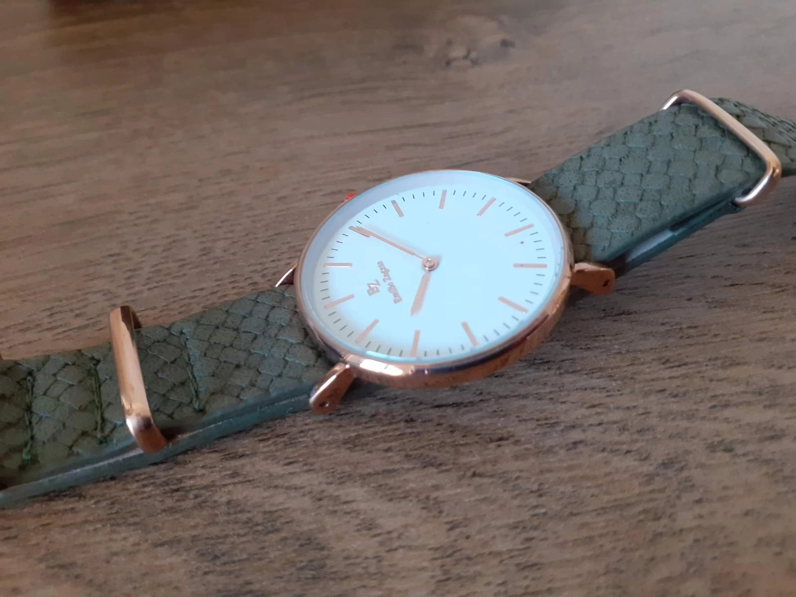 Montre cuir Kaki et dor rose Emilio Zagato Neuve Vinted