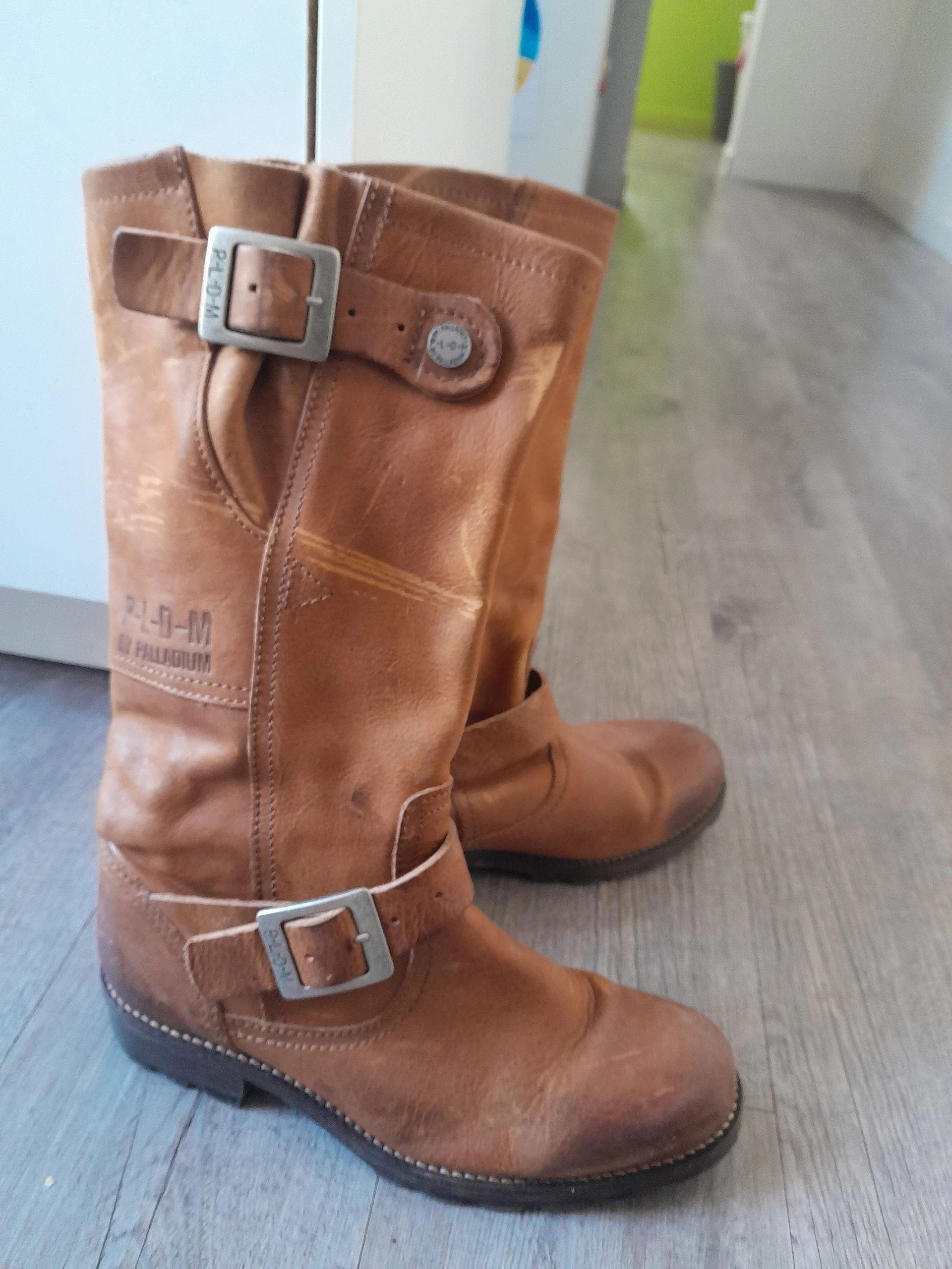 Bottes palladium femme camel sales