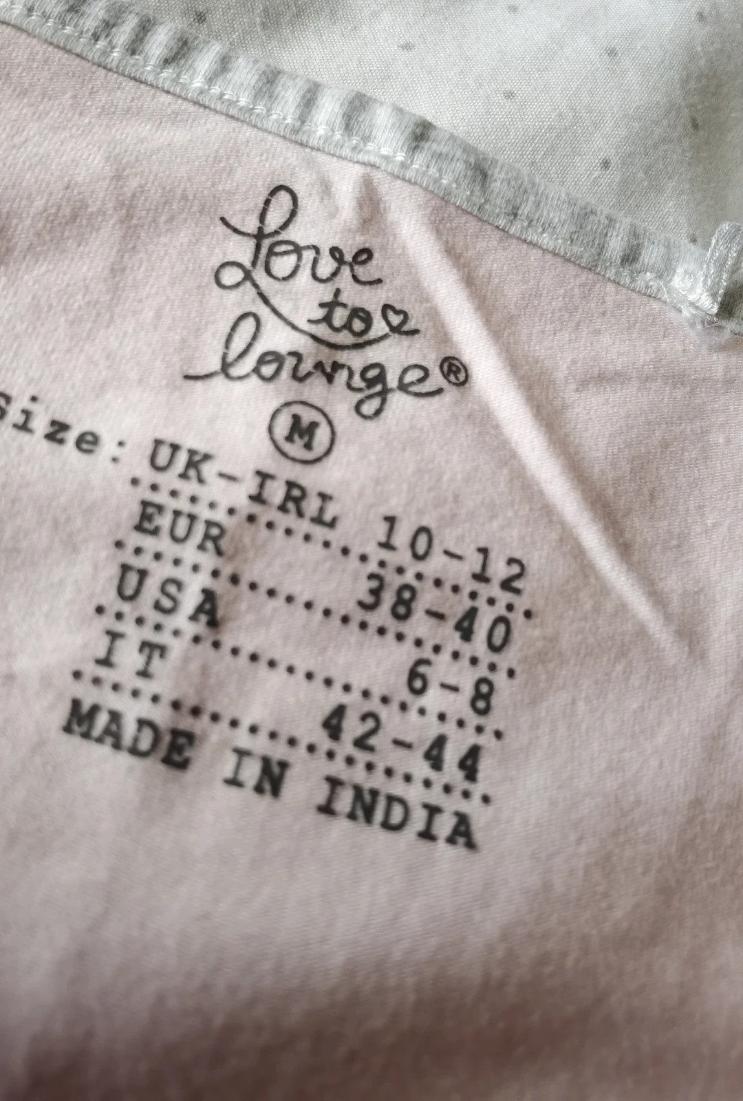 Love to lounge primark follow your dreams pyjama pj vest top size M 10/12