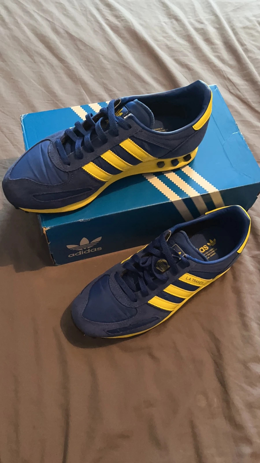 Adidas LA trainer blue yellow UK8 Vinted