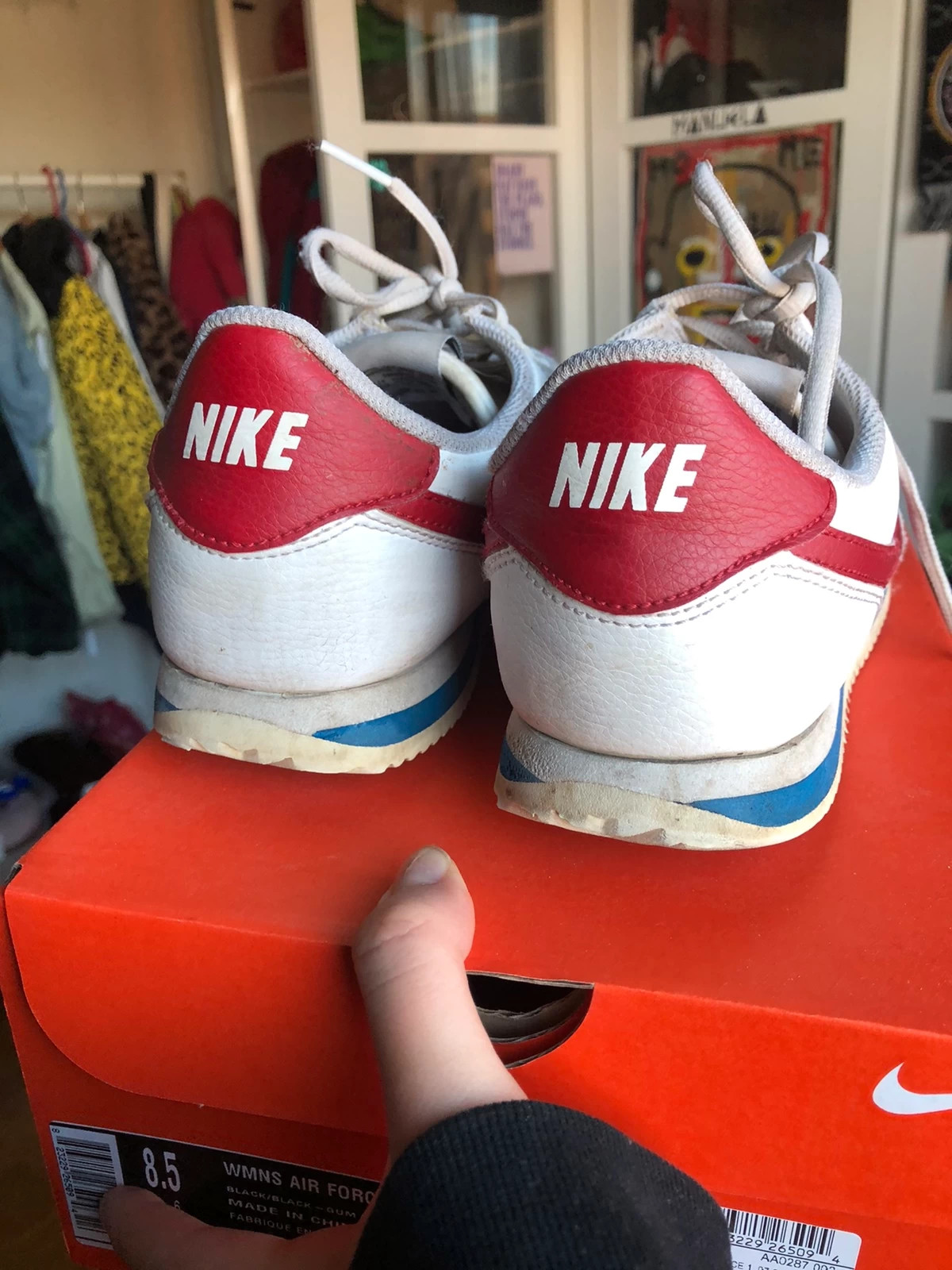 Zapatillas Nike cortez clasicas blancas y rojas Vinted