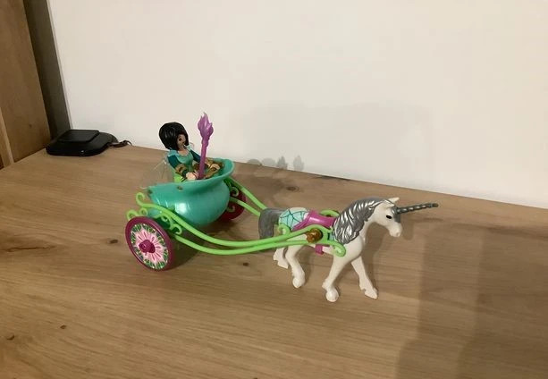 PLAYMOBIL 5446 Fée Papillon avec calèche et licorne pas cher