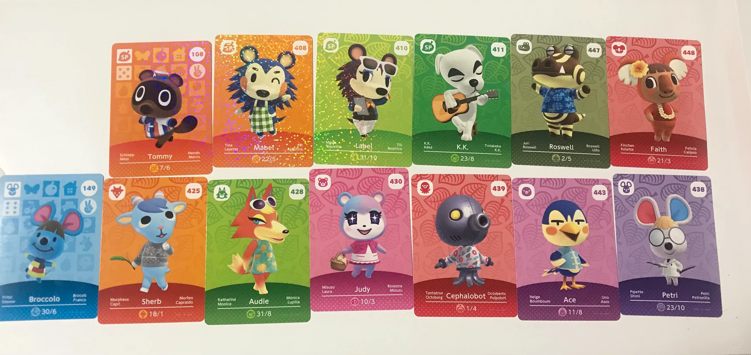 Carte amiibo Animal Crossing Violette 🌼 256