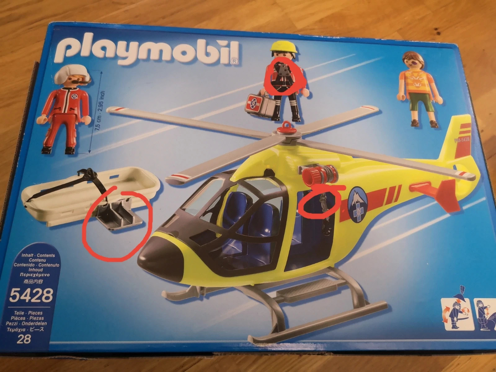 ② Playmobil 5428 : Hélicoptère de secours en montagne. — Jouets