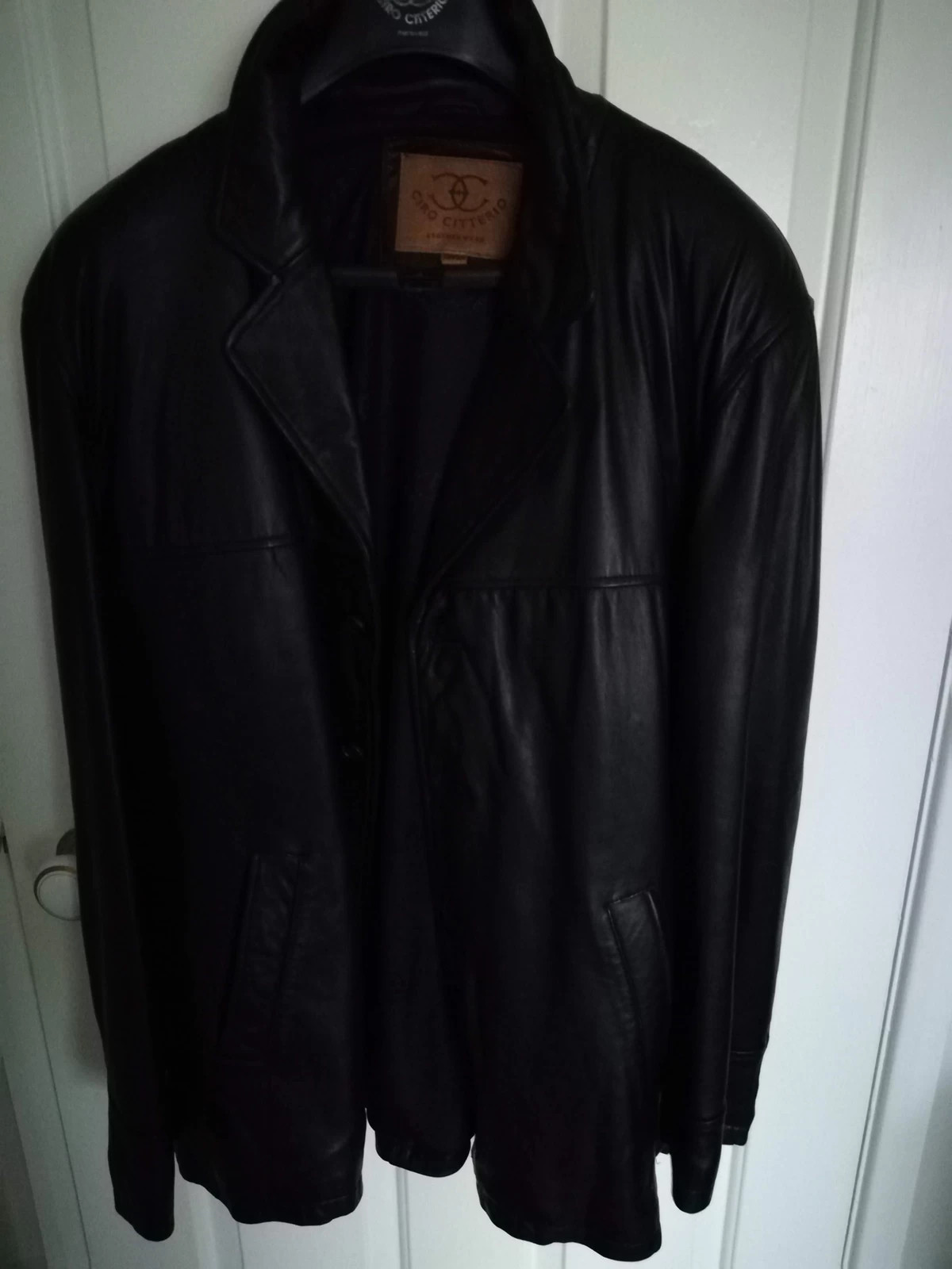 Men s ciro citterio leather coat XL Vinted