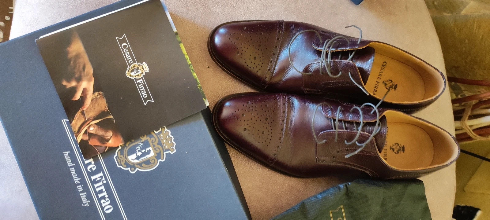 Cesare Firrao scarpe uomo artigianali con scatola e certificato