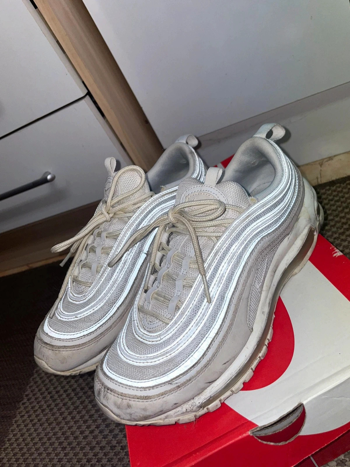 Nike Air Max 97 premium light bone White Vinted