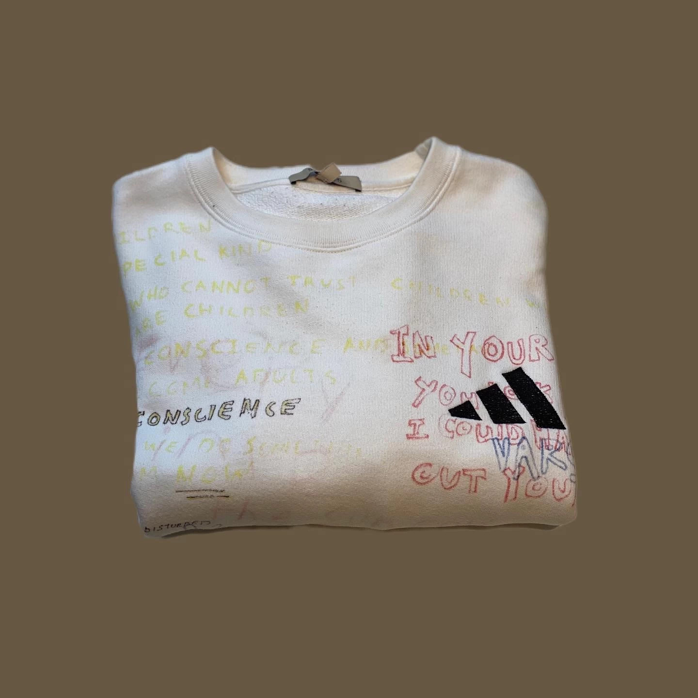 Yeezy season 5 scribble sweater hotsell