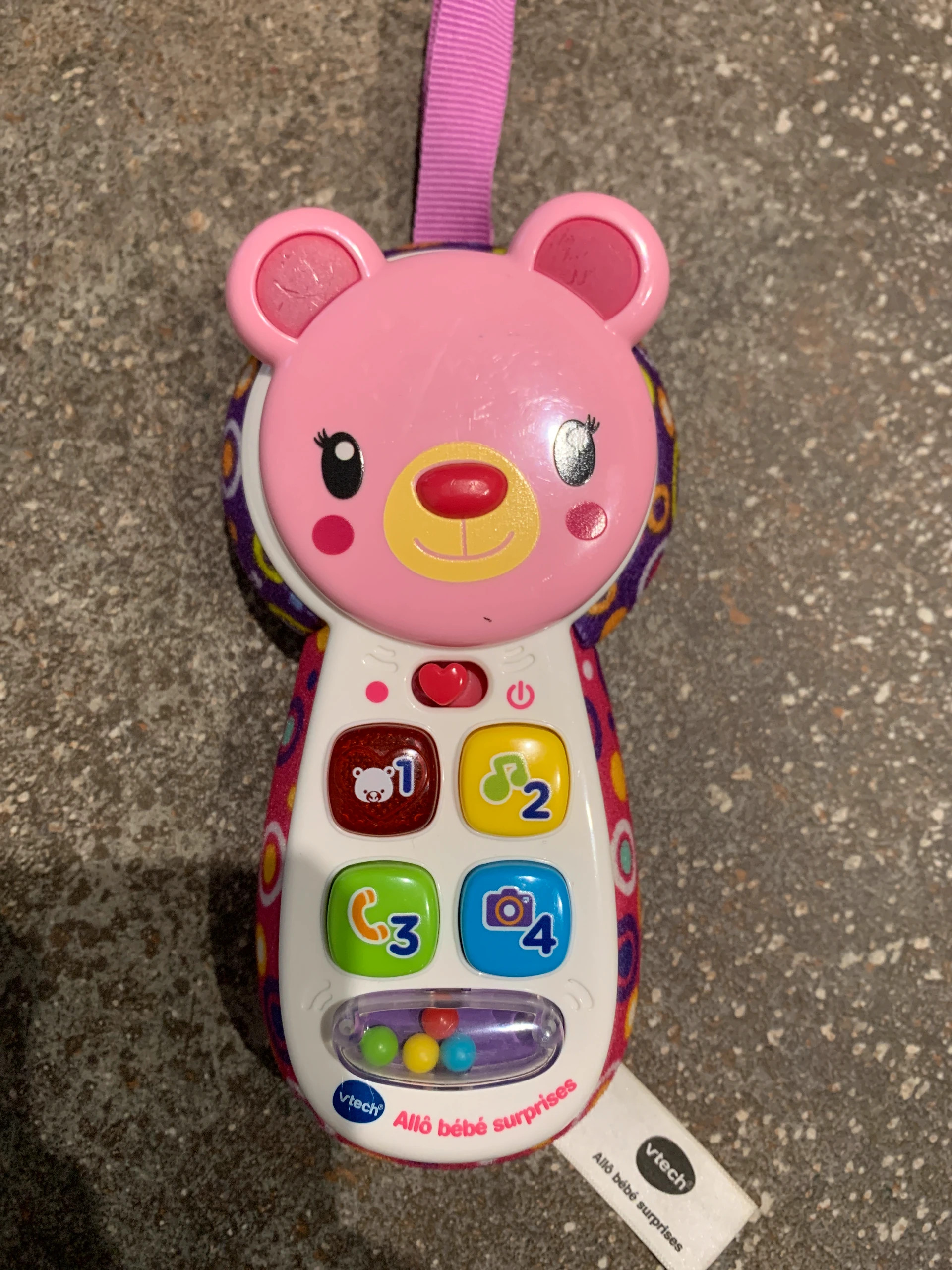 Jouet téléphone Allô Bébé Surprises - Rose