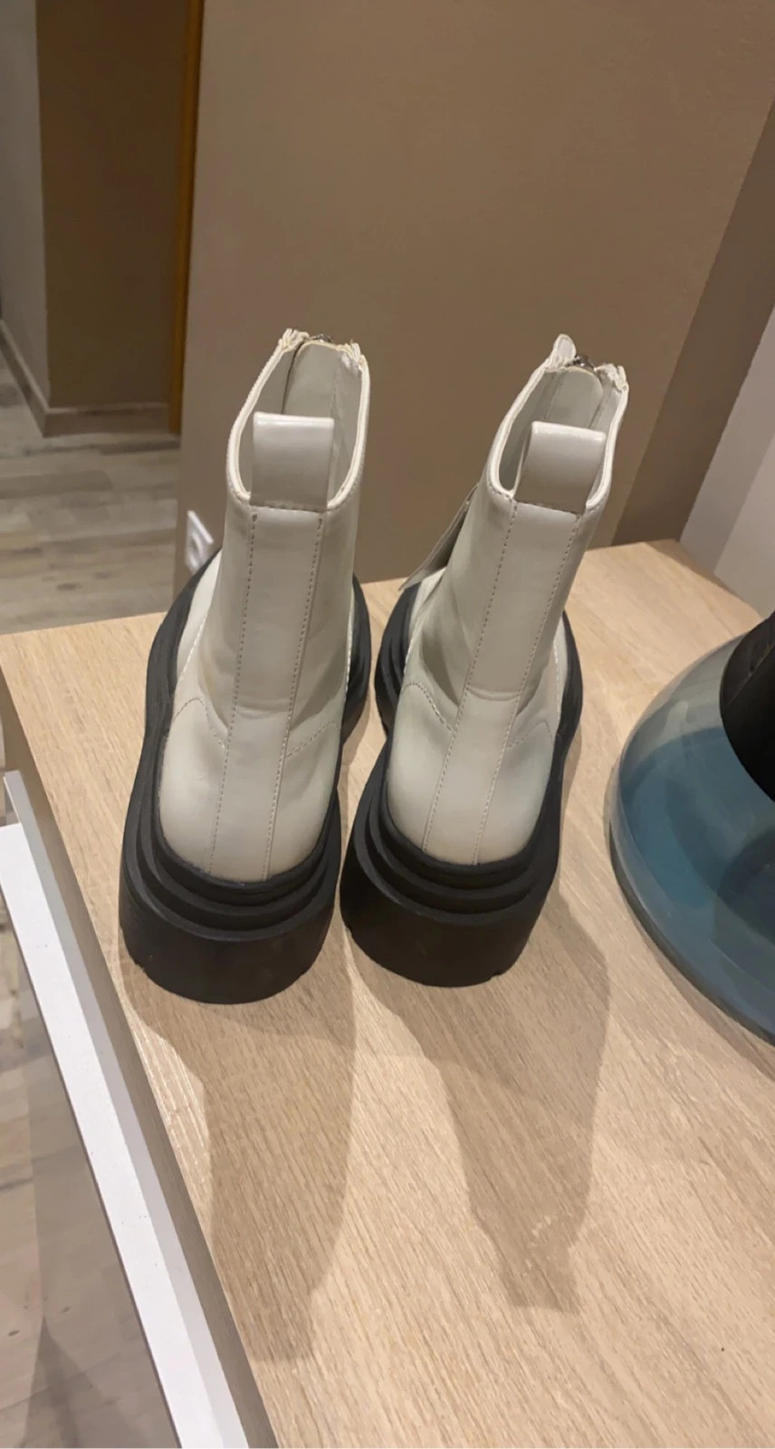 Bottines blanches mango sales