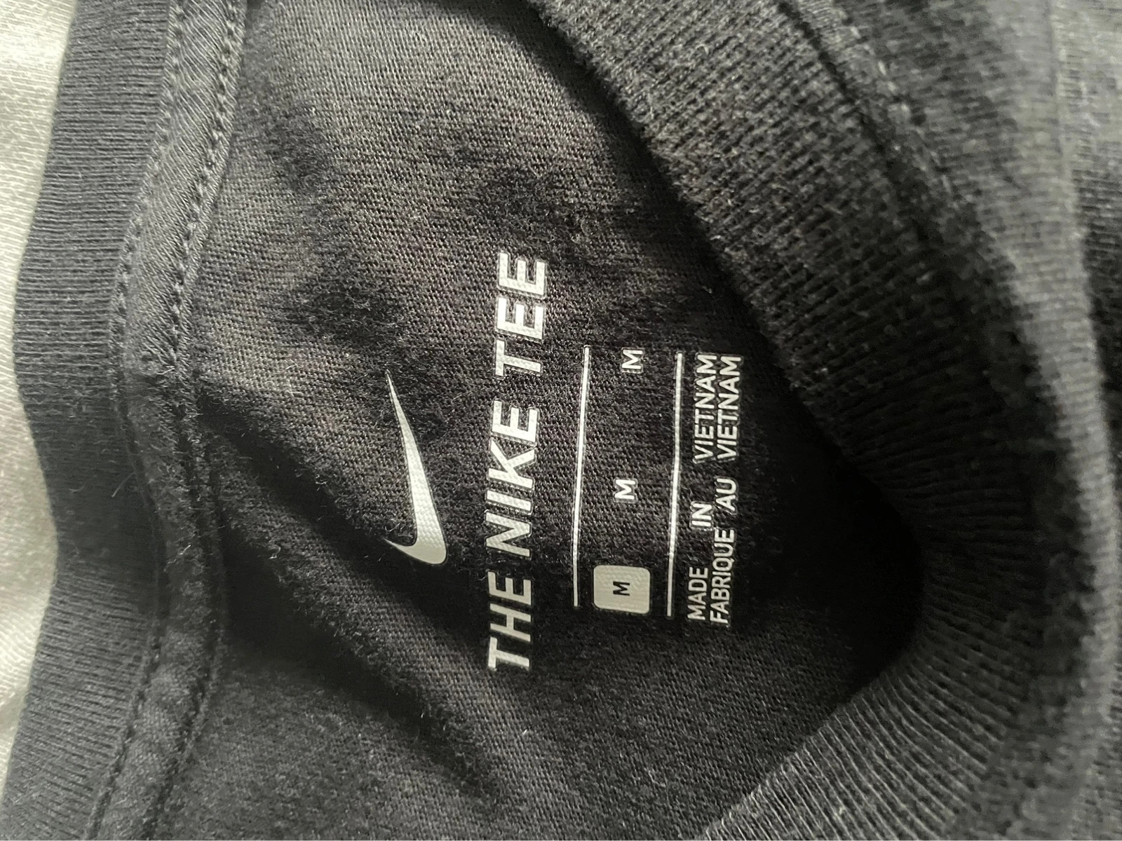 Black nike shirt with neon tick Vinted