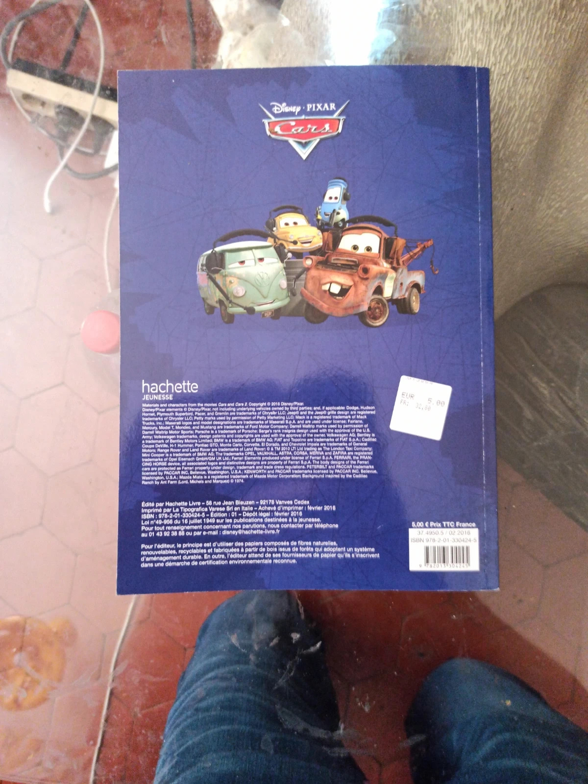 Livre : Cars 2 : mon grand livre de coloriage, le livre de Walt Disney  company et Disney.Pixar - Hemma - 9782508028816