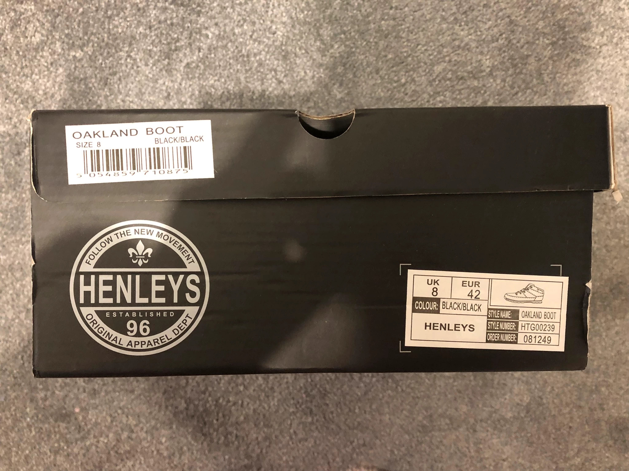 Henleys mens store oakland boots