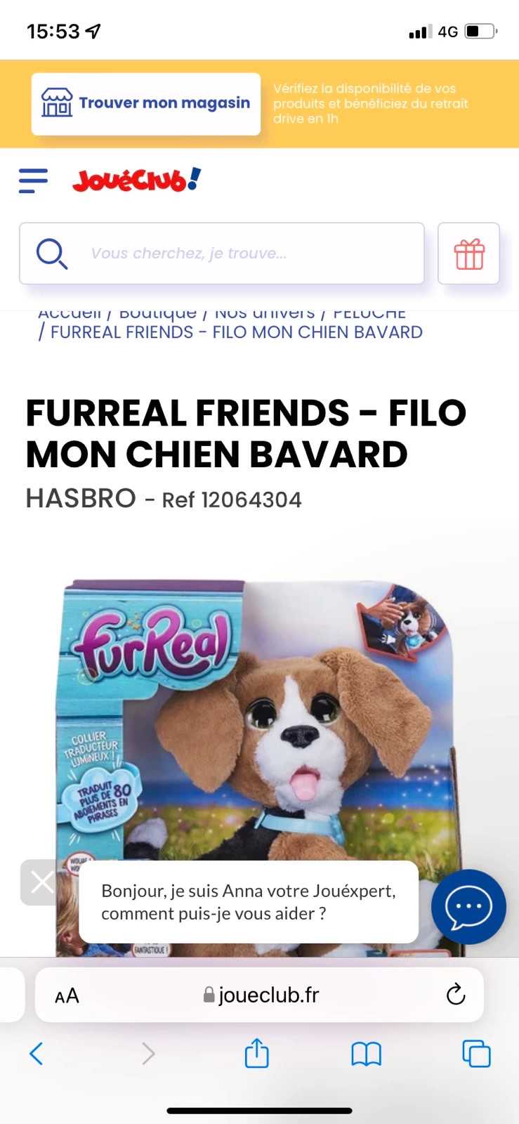 Filo mon shop chien bavard prix