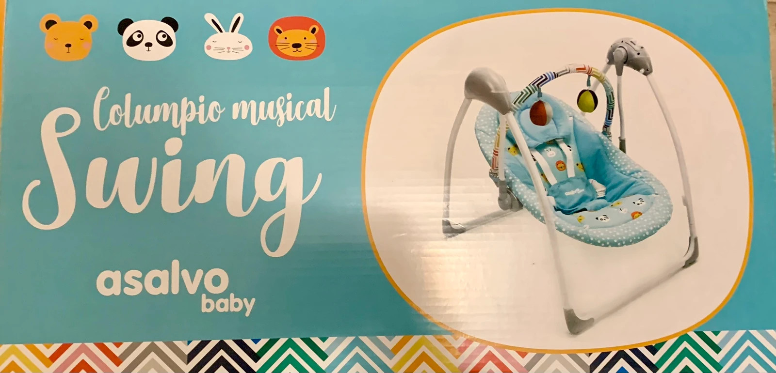 Espreguiçadeira Musical Azul Swing - 1 un - Asalvo