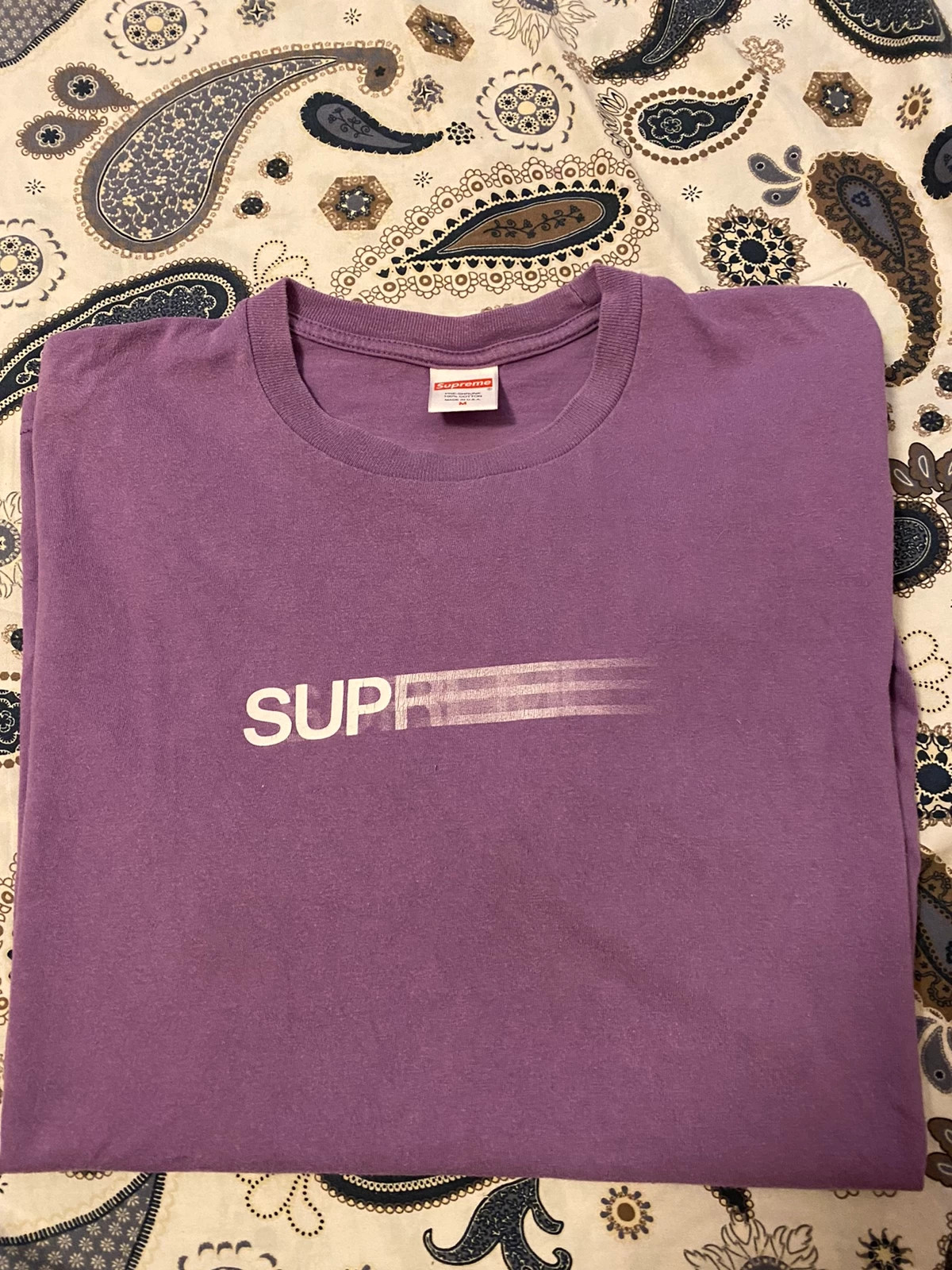 Supreme motion logo tee t shirt purple Vinted