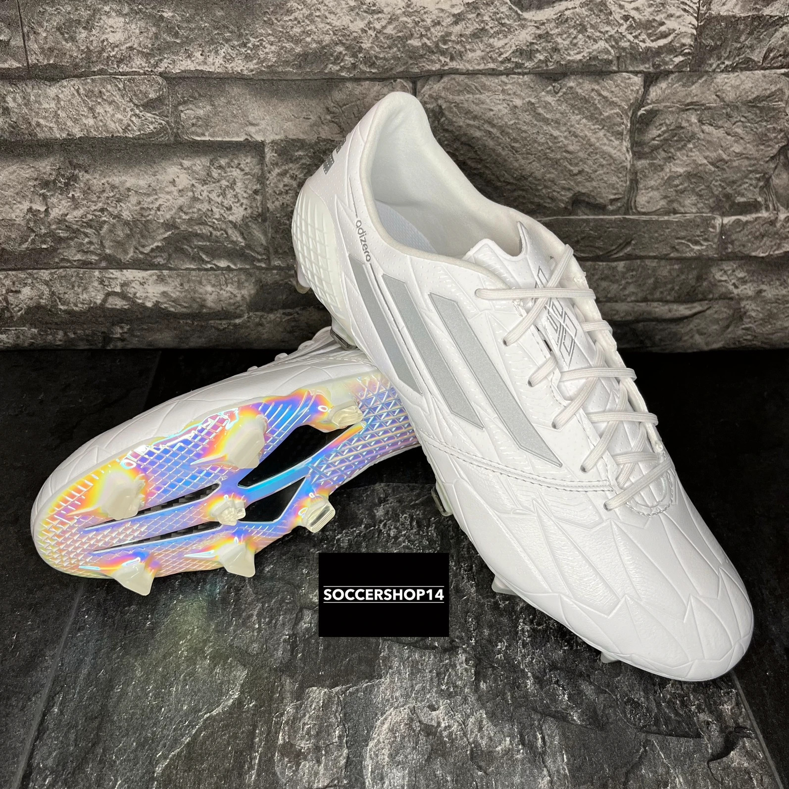 GX3911 Adidas Adizero F50 IV FG white grey leather FuBballschuhe Vinted