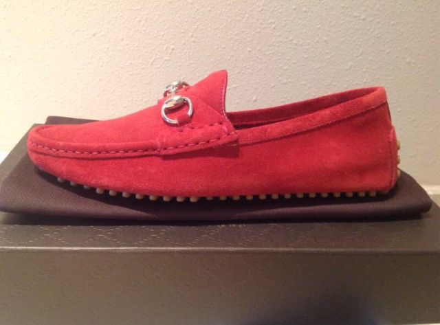 Mocasines 2024 gucci rojos