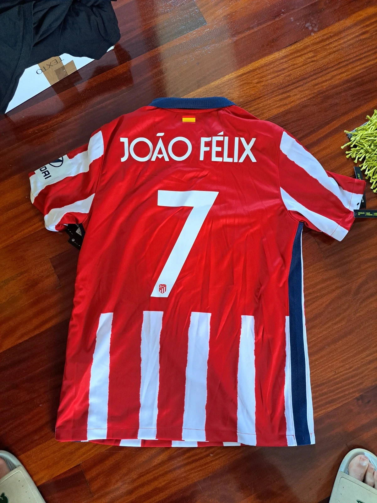 Camiseta Atlético de Madrid 1ª Equipación 2022/23 João Félix 7 La Liga Niño  - Cuirz