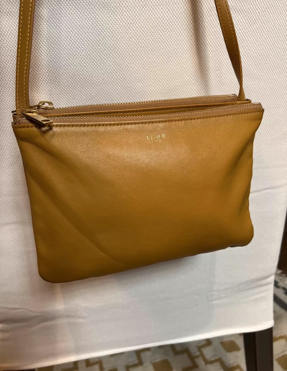 Celine trio deals bag beige