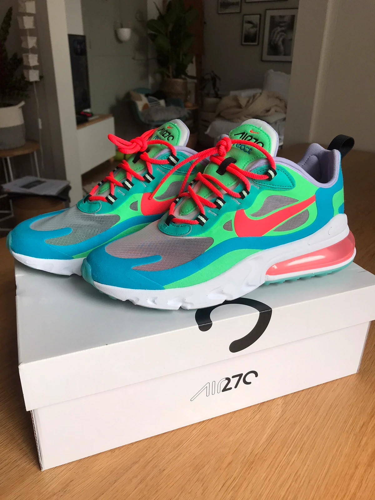 Nike 270 bleu orange online