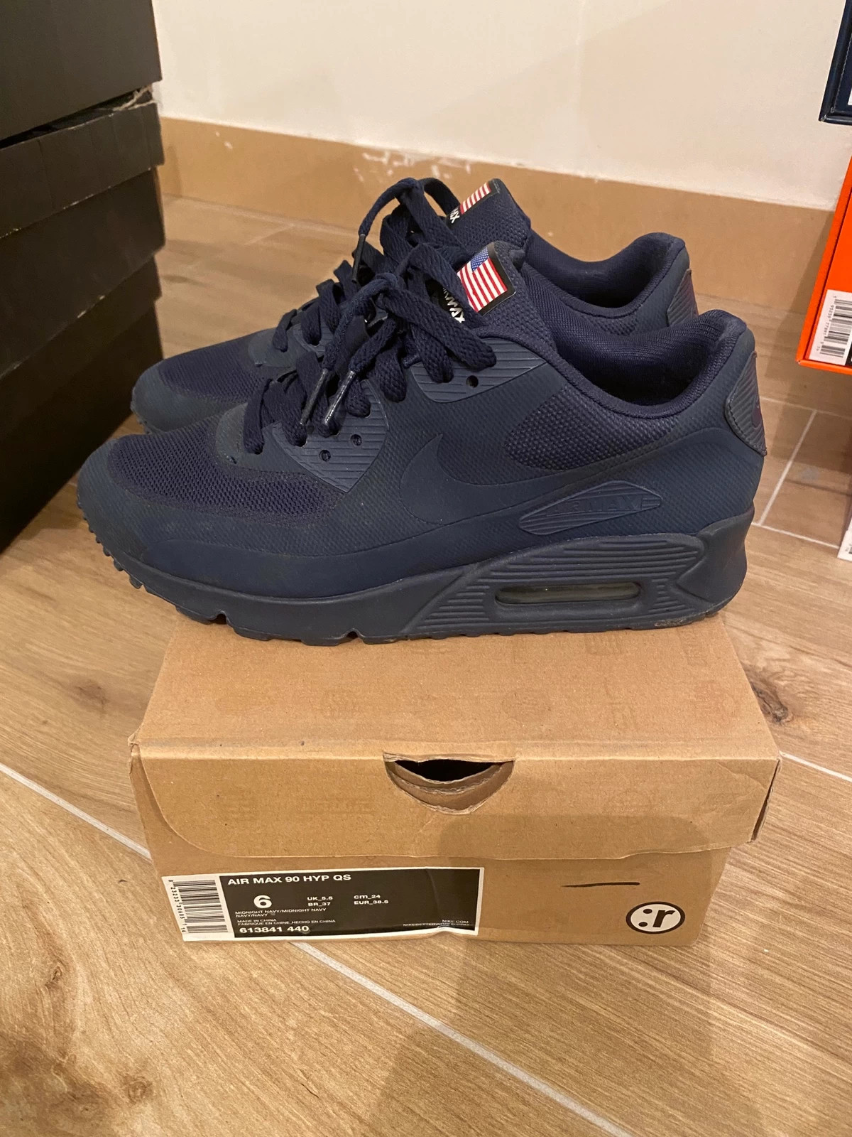 Paire de basket nike air max hyperfuse independance day navy taille 38 5 Vinted