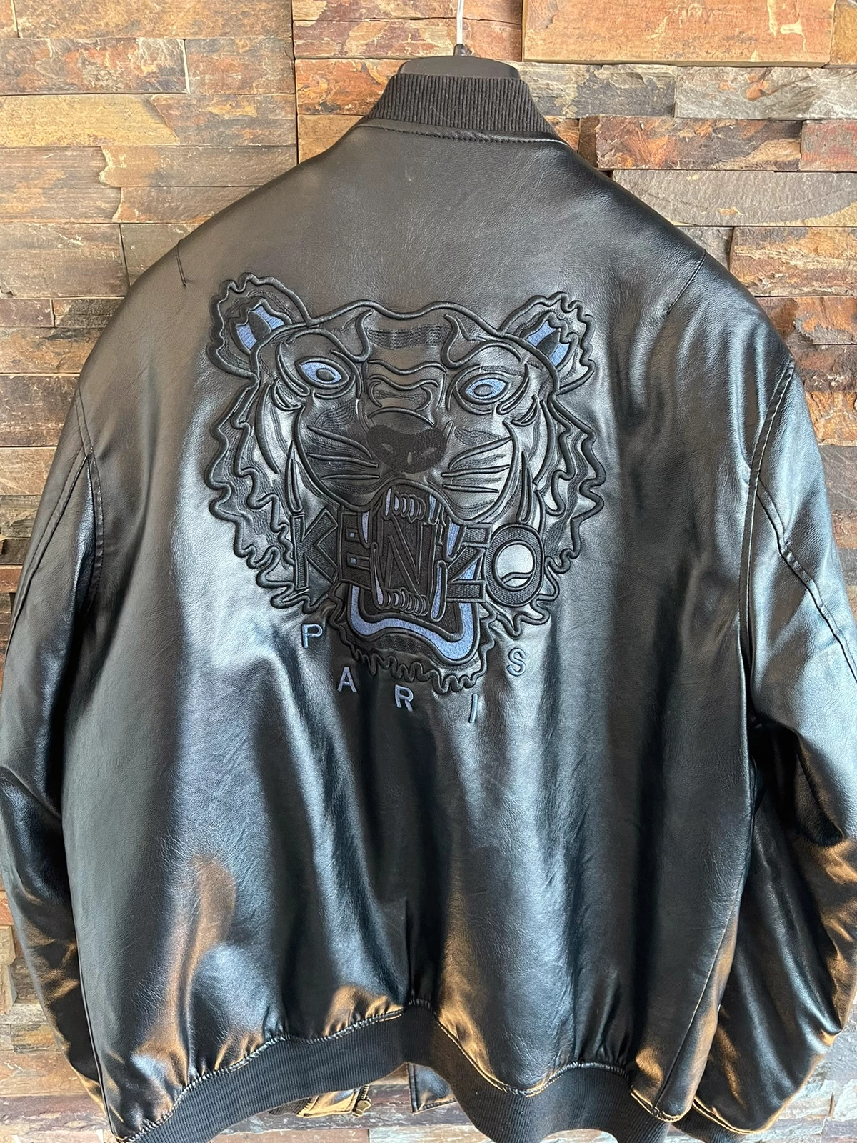 Giubbotto pelle kenzo sales uomo