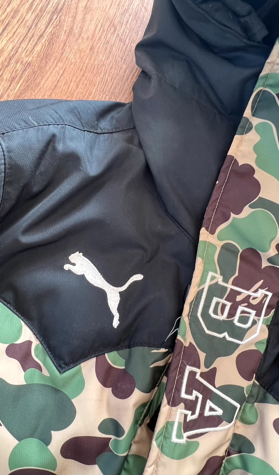 Bape and sale puma jacket