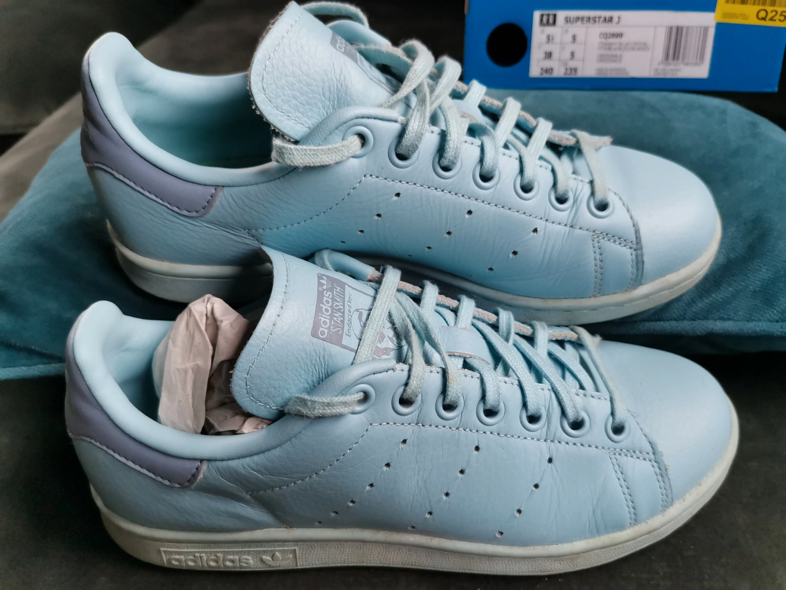 Sneakers Adidas Stan Smith bleu pastel 38 Vinted