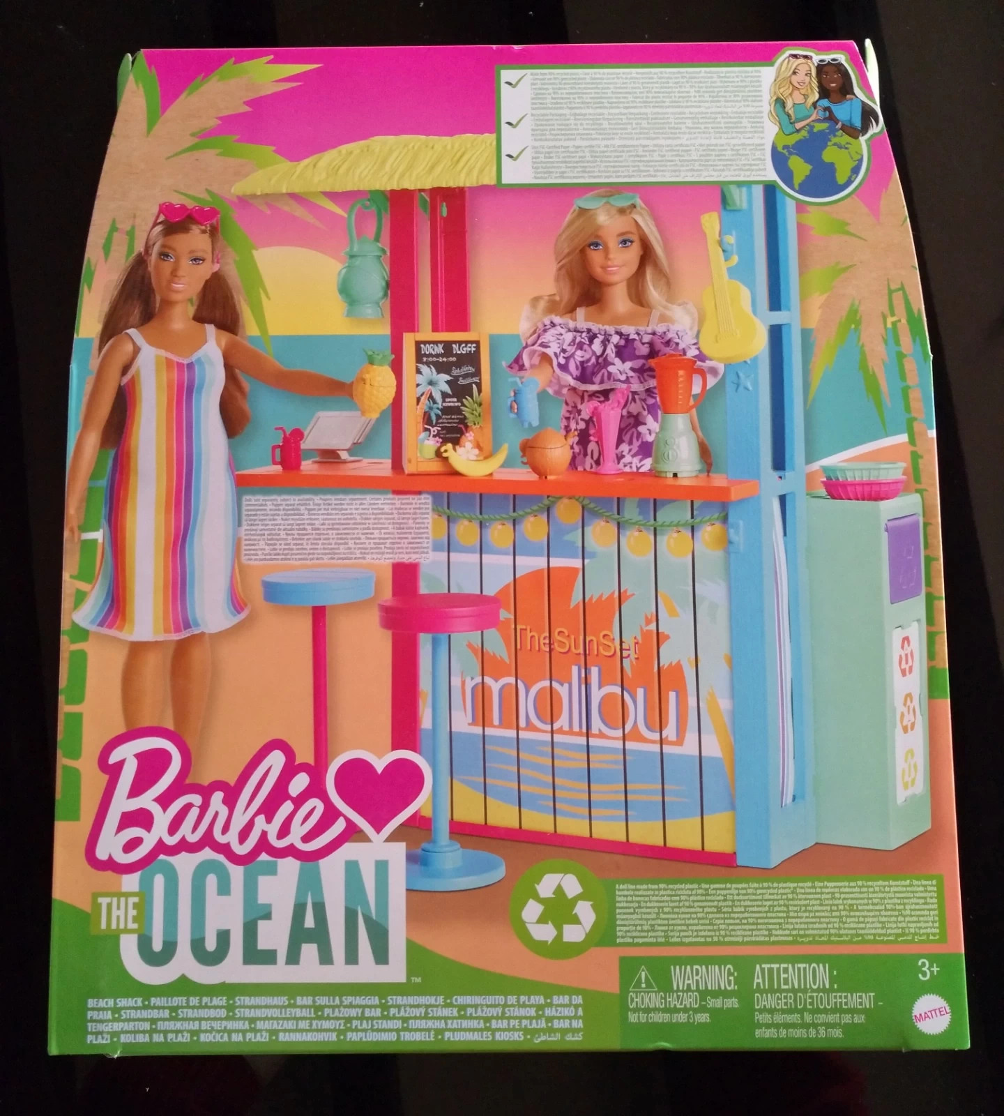 Barbie Aime les Océans coffret pour poupée Paillote de plage avec