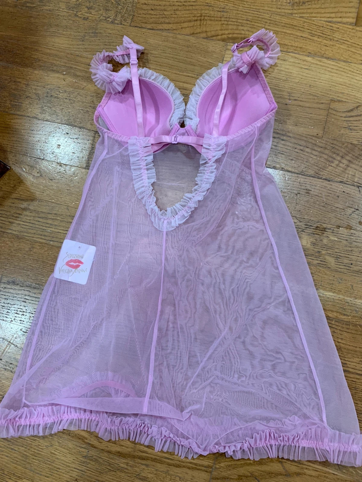 Lingerie sottoveste e perizoma linea Valeria Marini seduzioni Rosa tg 2 |  Vinted