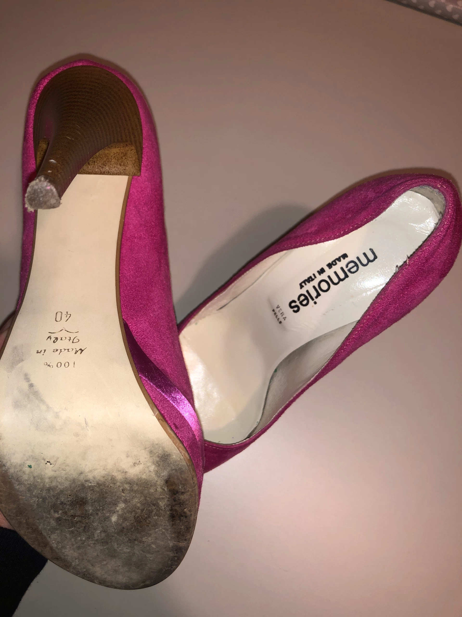 Decollete fucsia 2025 con plateau