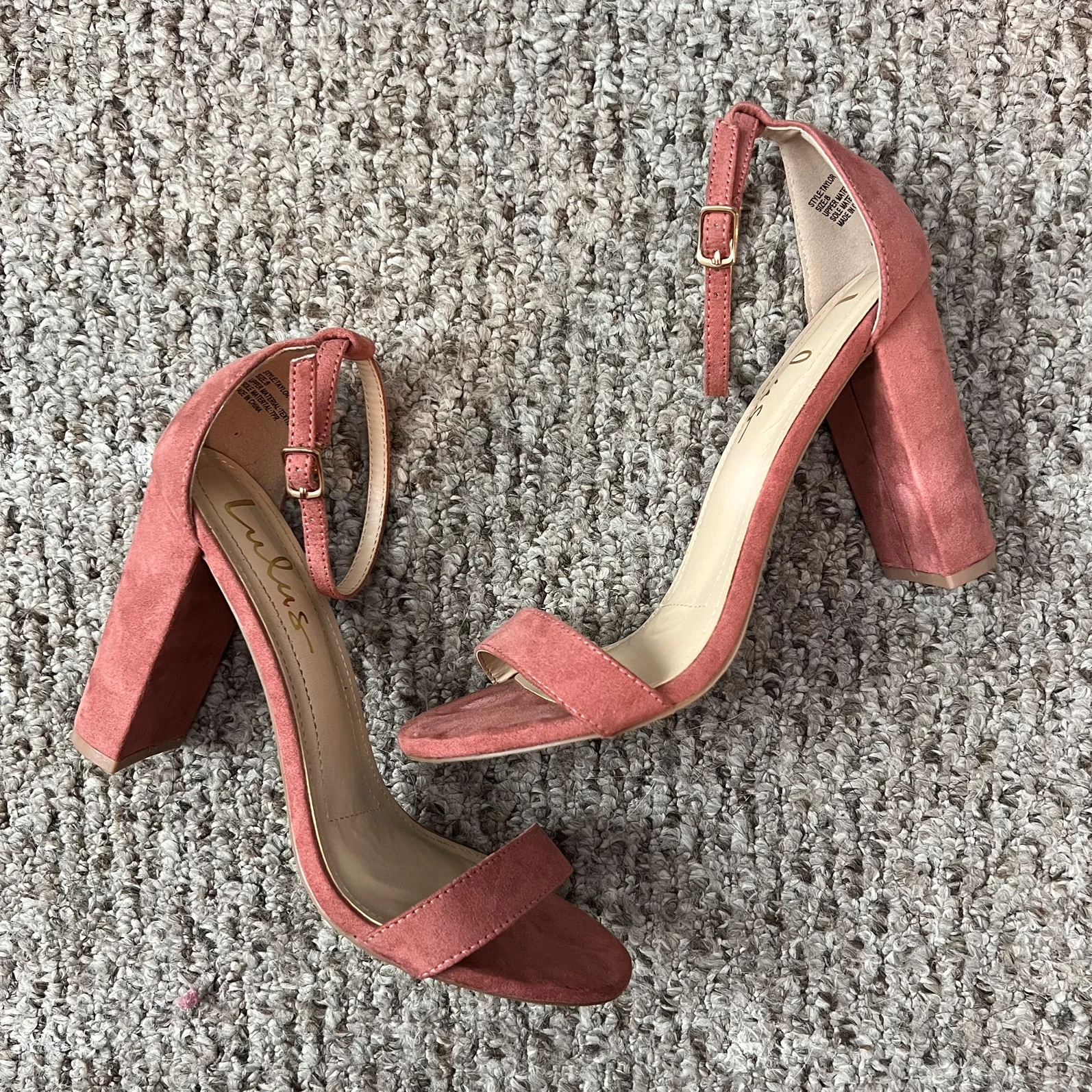 Lulus 2024 blush heels