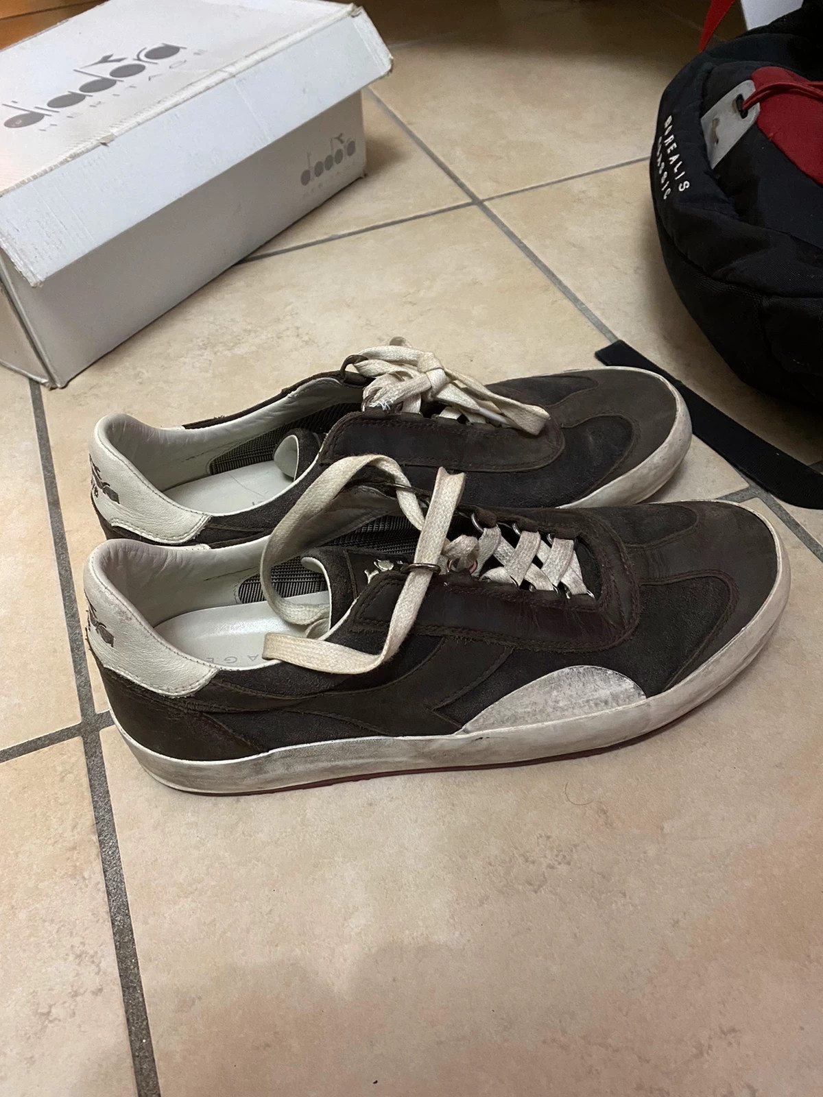 Diadora Heritage 1976 basse Marroni e bianche Vinted