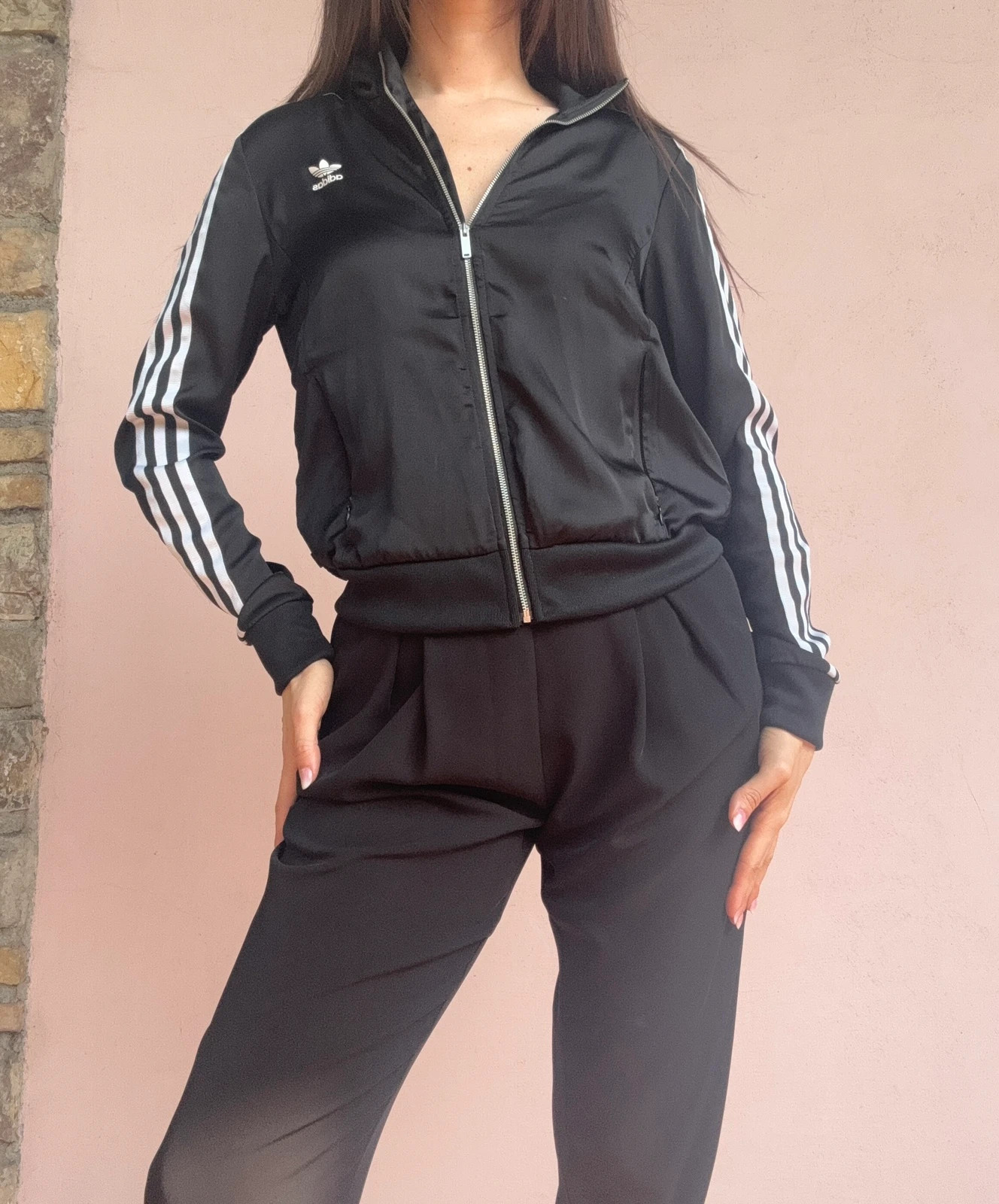 Felpa Adidas con plisse sul retro Vinted