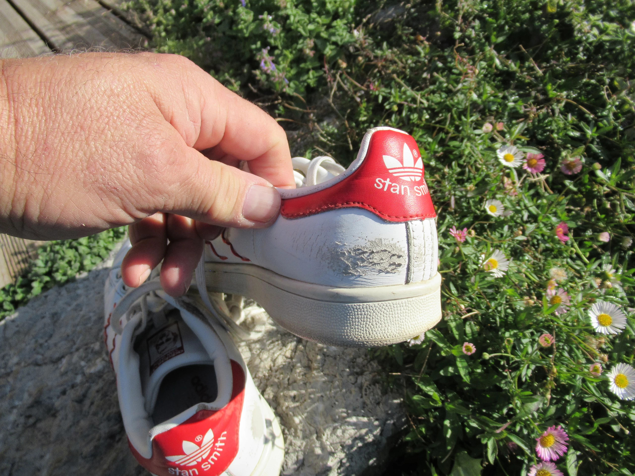 Adidas Stan Smith rouge femme t 38 abe abrasions cuir petit prix Vinted