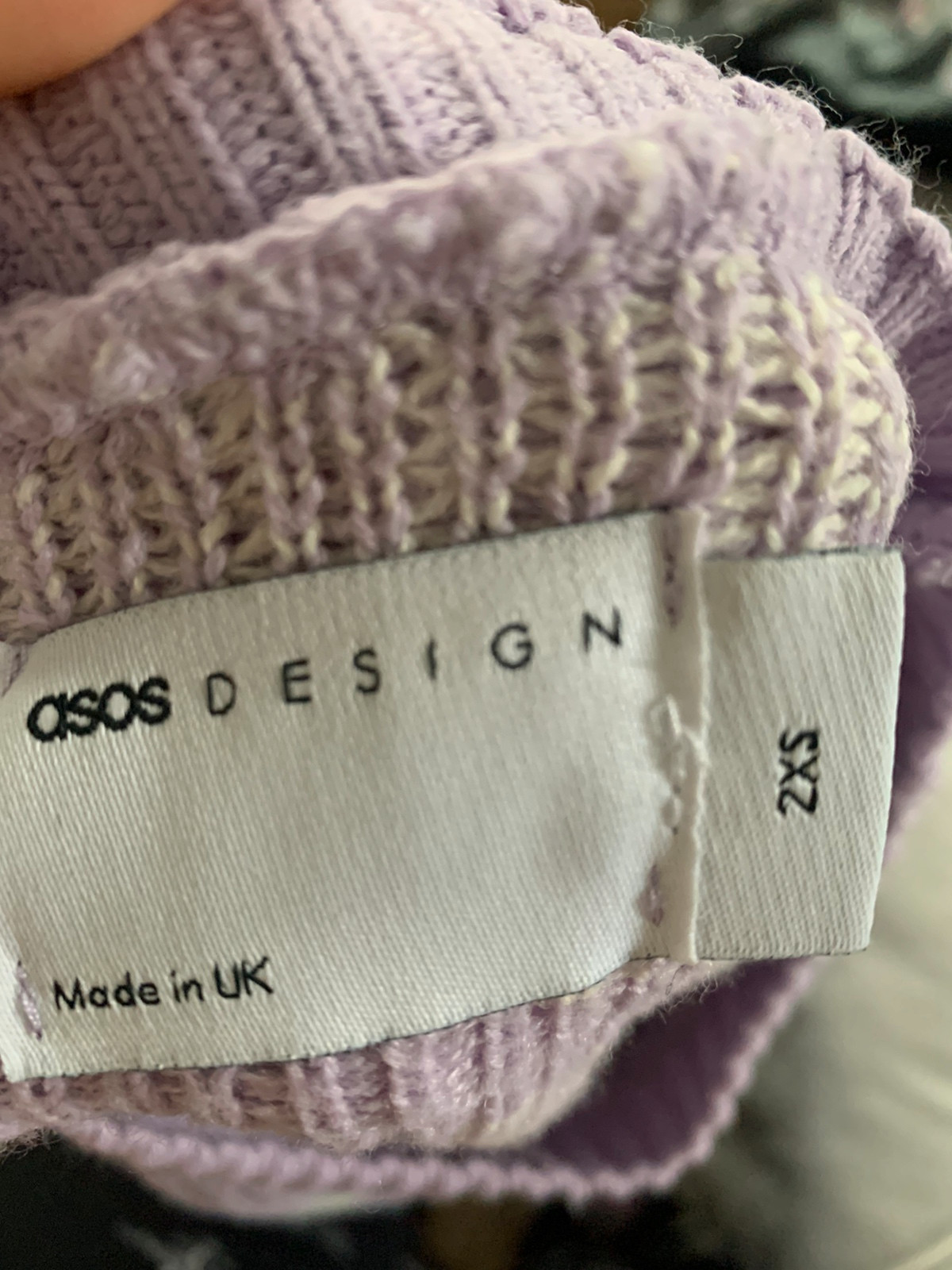 ASOS DESIGN oversized knit sweater with cloud design in light gray