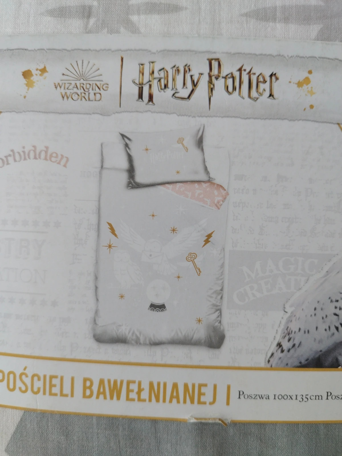 Komplet pościeli bawełnianej Harry Potter dziecięca