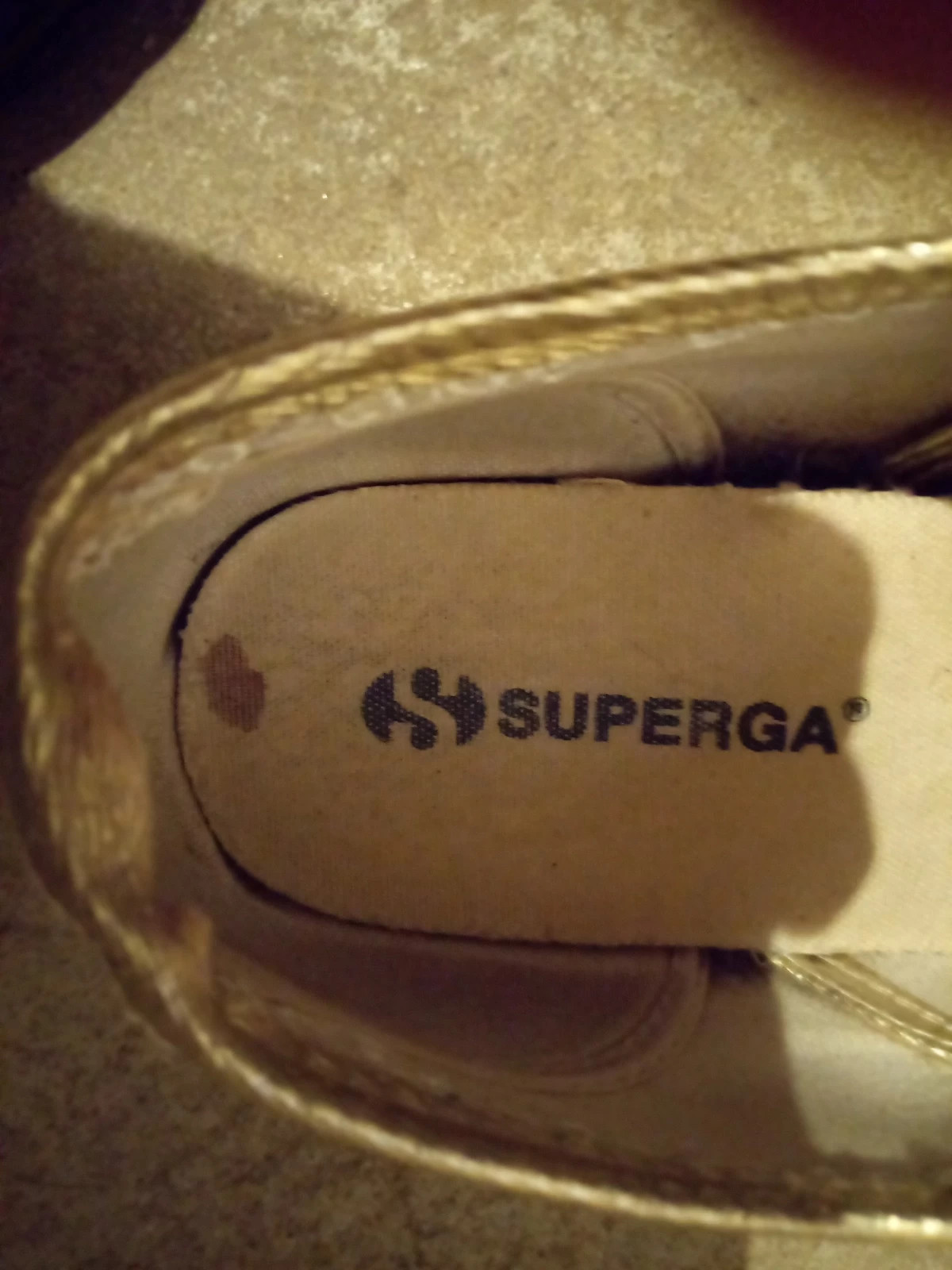 Superga 2024 doré femme