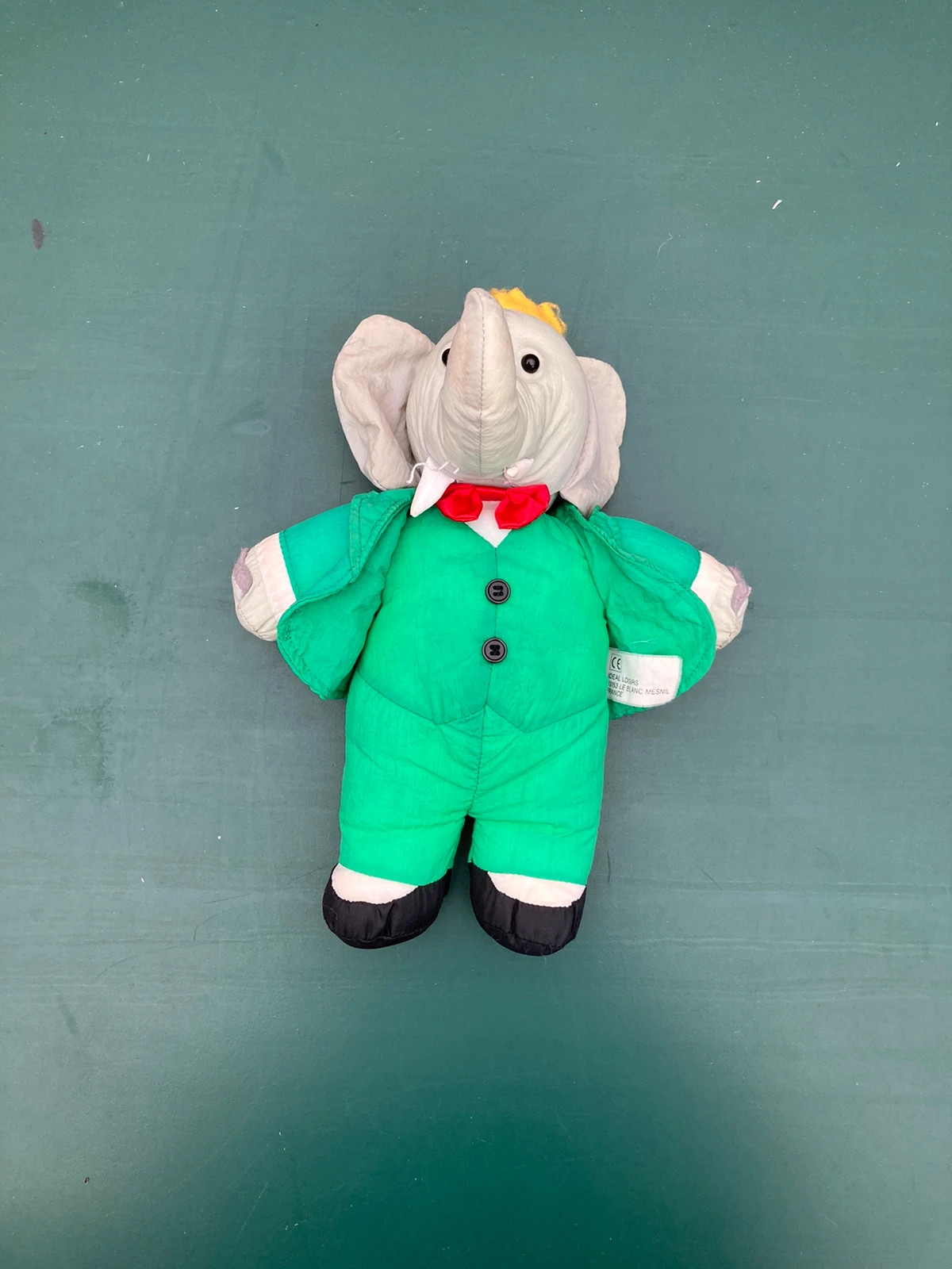 Peluche Babar en nylon Ideal Loisirs 20 cm Babar, Vintage