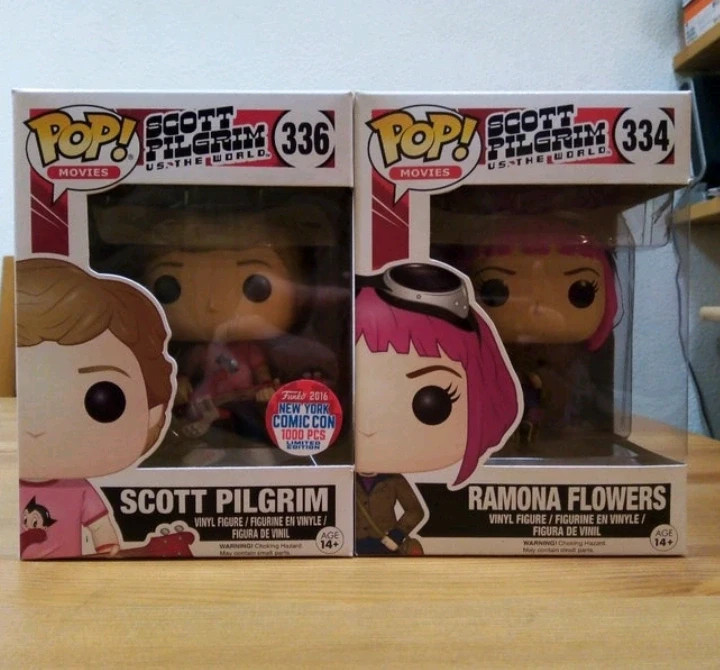 Funko Pop Scott Pilgrim NYCC 2016 y Ramona Flowers Vinted