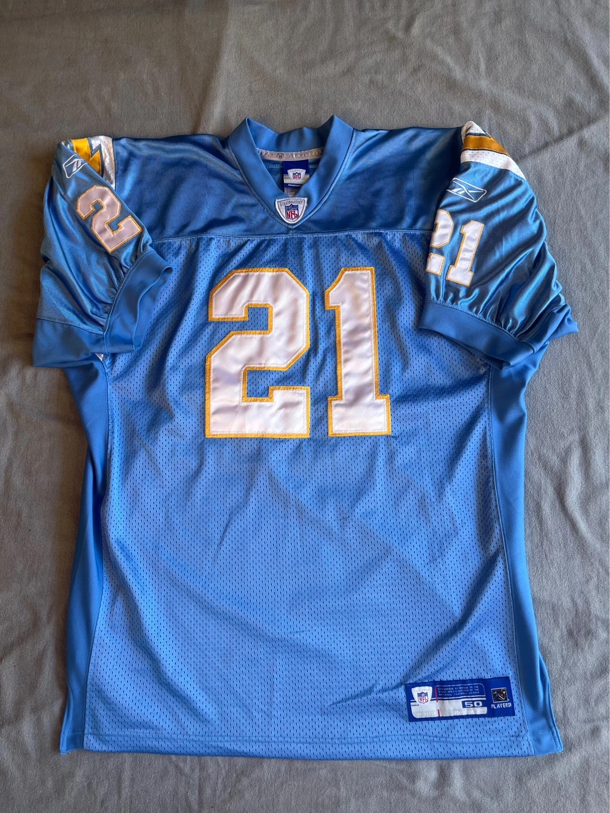 Vtg Reebok NFL San Diego Chargers Ladainian Tomlinson Powder Blue Jersey  Mens 50 | Vinted