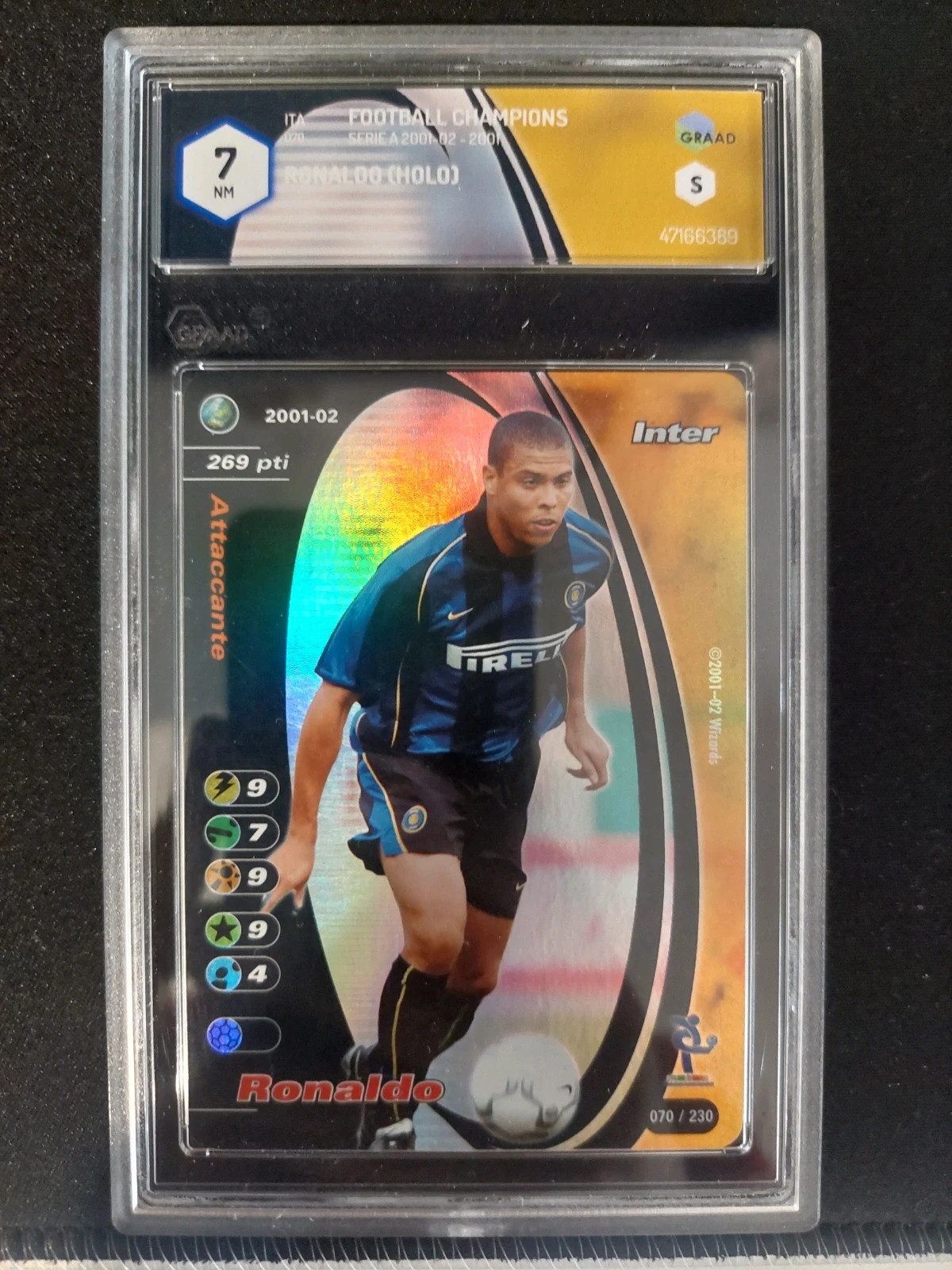 Ronaldo football Champions 2001 2002